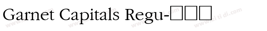 Garnet Capitals Regu字体转换